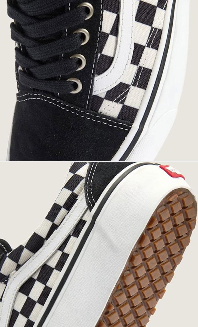 VANS バンズ スニーカー MTE OLD SKOOL INSULATED BLACK WHITE CHECKER VN000DC6841 MTE オールドスクール インシュレイテッド ブラック ホワイト チェッカー 男性用 女性用_4