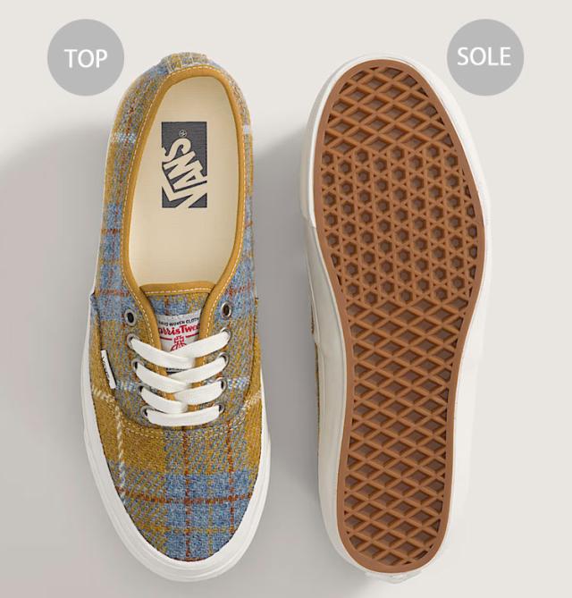 VANS バンズ スニーカー PREMIUM AUTHENTIC 44 HARRIS TWEED VN000EBNJM9 シューズ プレミアムオーセンティック44 ハリスツイード TAN_3