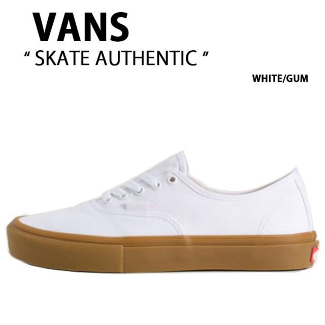 VANS バンズ スニーカー SKATE AUTHENTIC WHITE GUM VN000EER9DH スケート オーセンティック ホワイト ガム 男性用 女性用
