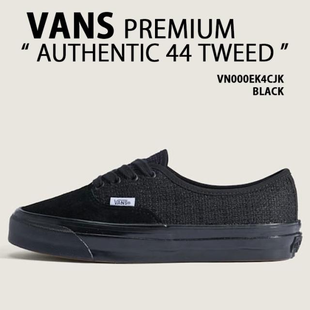 VANS バンズ レディース スニーカー PREMIUM AUTHENTIC 44 TWEED VN000EK4CJK プレミアム オーセンティック44 ツイード BLACK ウィメンズ