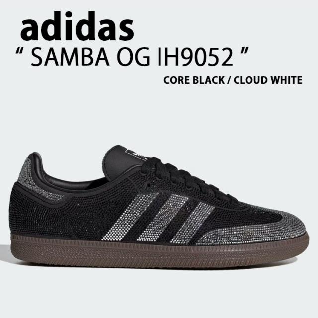 adidas originals アディダス レディース スニーカー SAMBA OG IH9052 シューズ サンバOG BLACK WHITE ブラック ホワイト ロゴ 女性用
