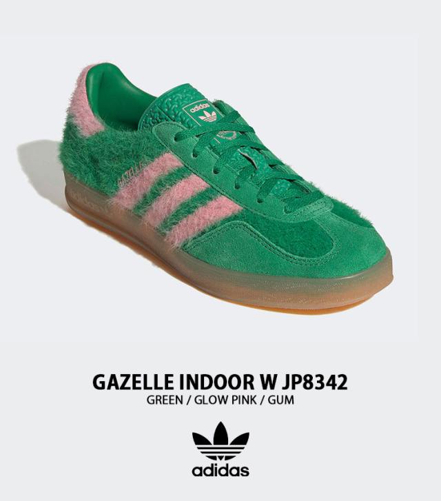 adidas originals アディダス レディース スニーカー GAZELLE INDOOR W JP8342 GREEN シューズ ガゼルインドアW グリーン Tトゥ 女性用_1