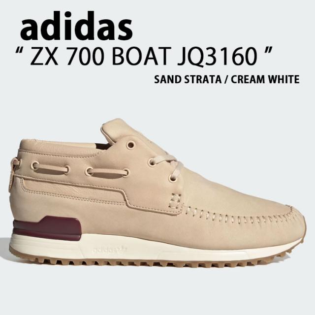 adidas originals アディダス スニーカー ZX 700 BOAT JQ3160 IVORY シューズ ZX700ボート アイボリー スエード モカシン ミッドカット