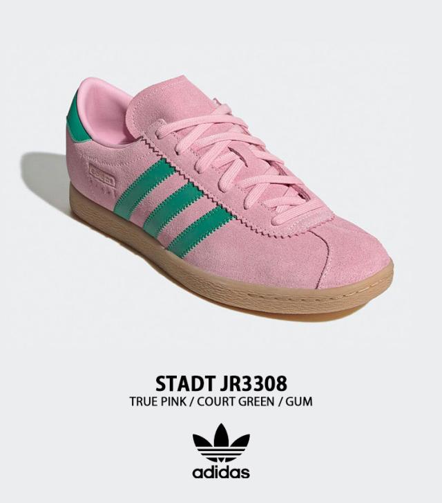 adidas Originals アディダス スニーカー STADT JR3308 シューズ シュタット スエード レザー ガムソール PINK ピンク メンズ レディース_1