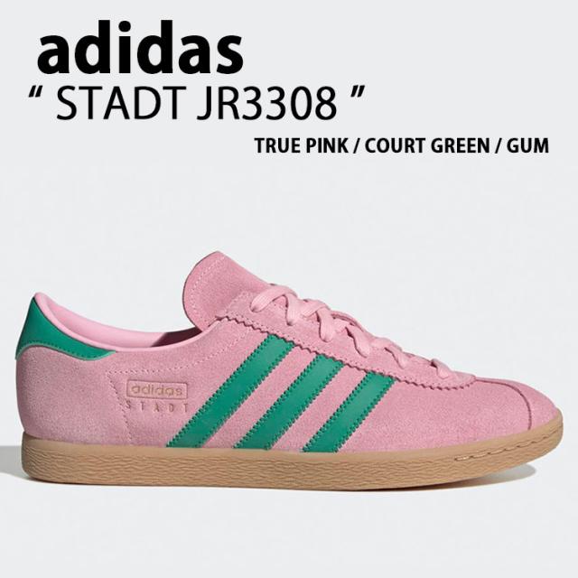 adidas Originals アディダス スニーカー STADT JR3308 シューズ シュタット スエード レザー ガムソール PINK ピンク メンズ レディース