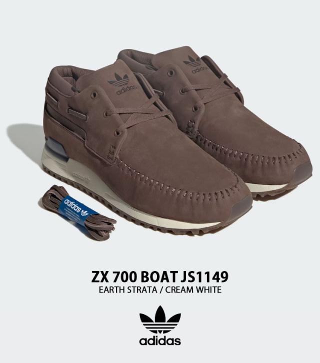 adidas originals アディダス スニーカー ZX 700 BOAT JS1149 シューズ ZX700ボート ブラウン モカシン ミッドカット メンズ レディース_1