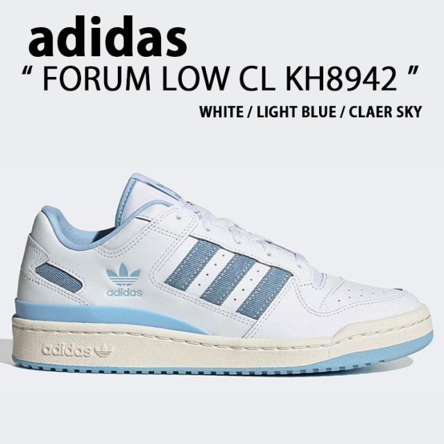 adidas アディダス スニーカー FORUM LOW CL KH8942 シューズ フォーラムローCL WHITE BLUE ホワイト ブルー メンズ レディース