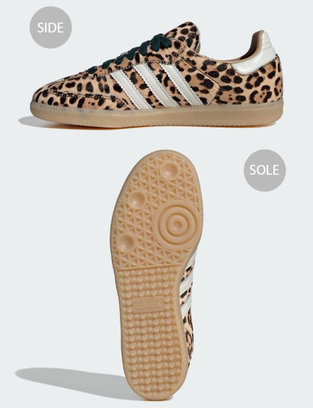 adidas originals アディダス レディース スニーカー SAMBA OG KI6674 シューズ サンバOG BEIGE IVORY ベージュ アイボリー レオパード柄_2