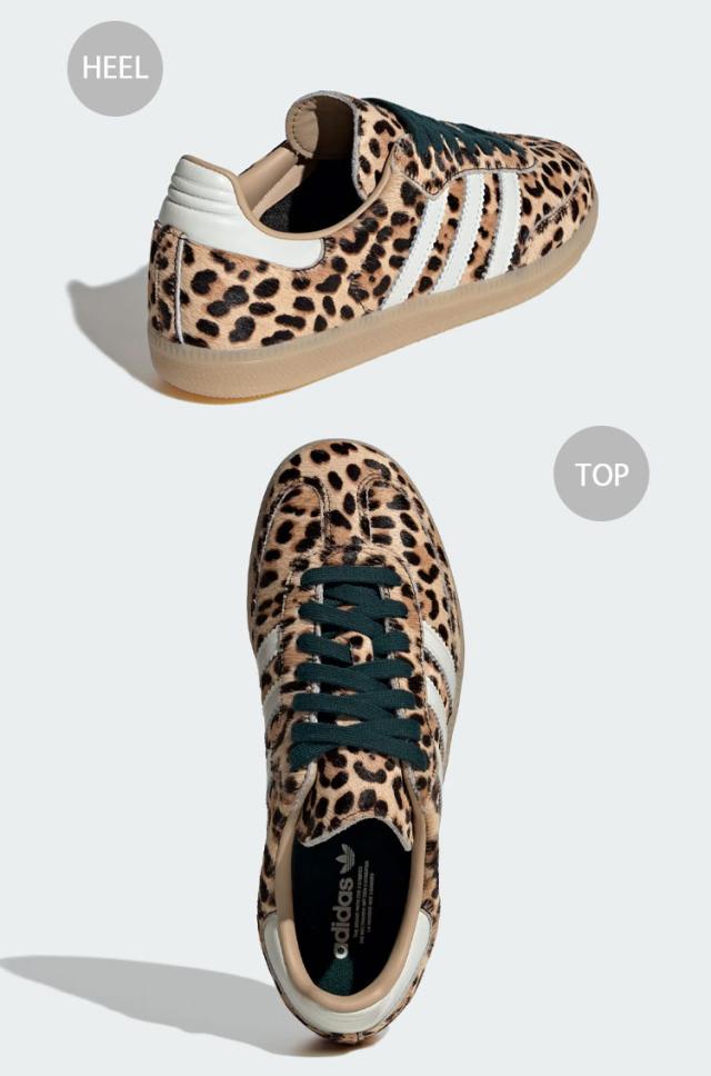 adidas originals アディダス レディース スニーカー SAMBA OG KI6674 シューズ サンバOG BEIGE IVORY ベージュ アイボリー レオパード柄_3