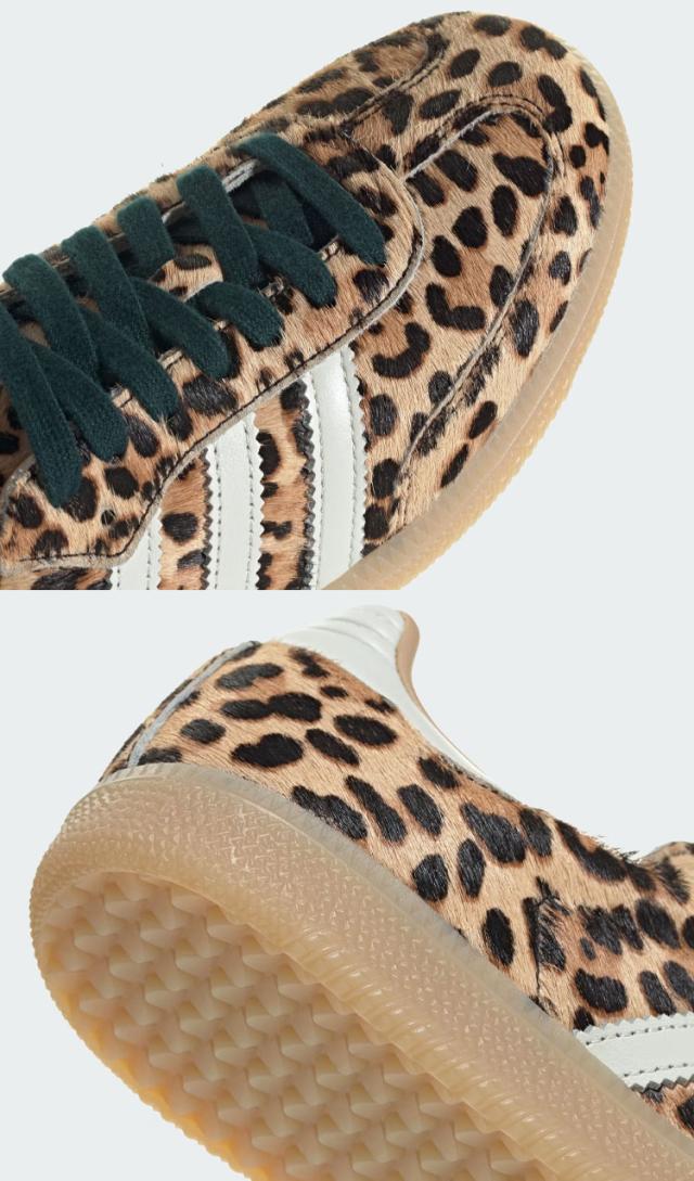 adidas originals アディダス レディース スニーカー SAMBA OG KI6674 シューズ サンバOG BEIGE IVORY ベージュ アイボリー レオパード柄_4
