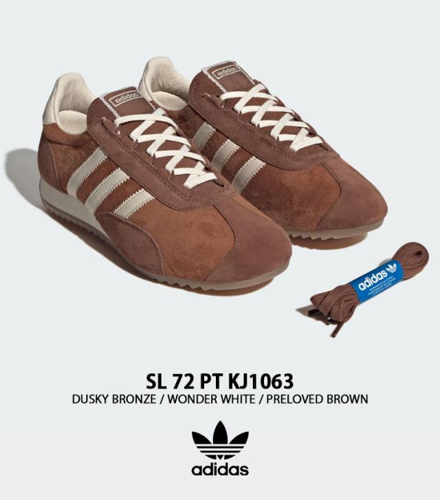 adidas originals アディダス スニーカー SL72 PT KJ1063 BROWN WHITE シューズ エスエル72 ブラウン ホワイト Tトゥ メンズ レディース_1