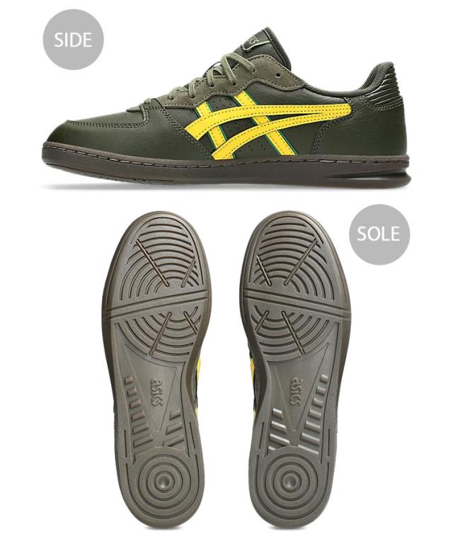 asics アシックス スニーカー SKYHAND OG OLIVE YELLOW 1203A451-301 シューズ スカイハンズOG レザーアッパー オリーブ イエロー_2