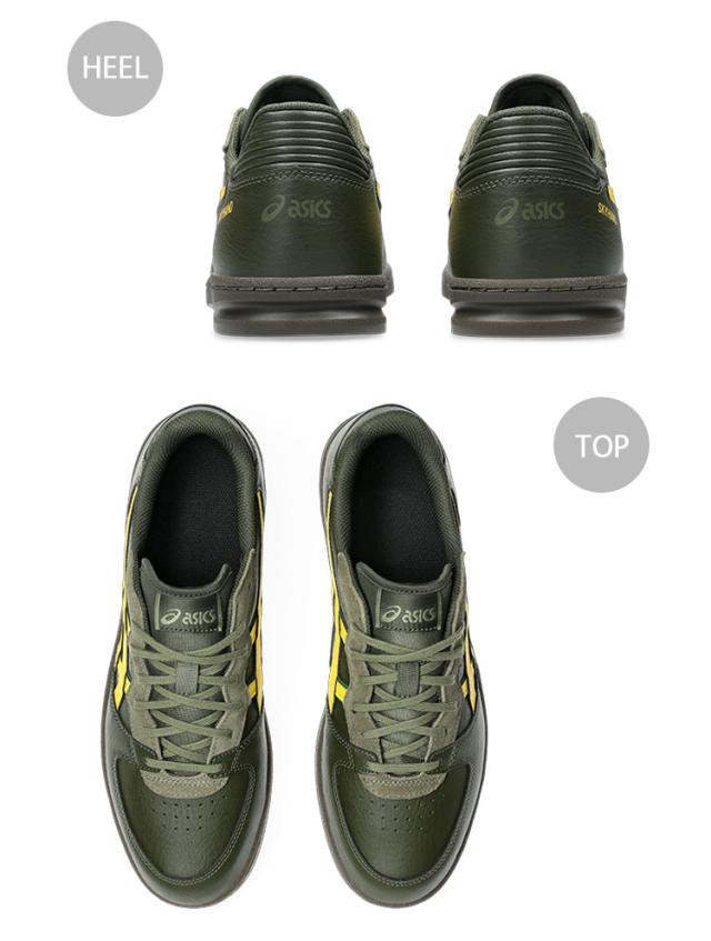 asics アシックス スニーカー SKYHAND OG OLIVE YELLOW 1203A451-301 シューズ スカイハンズOG レザーアッパー オリーブ イエロー_3