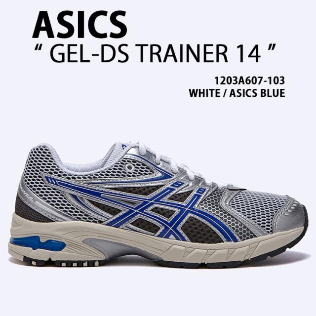 asics アシックス スニーカー GEL-DS TRAINER 14 WHITE BLUE 1203A607-103 シューズ ゲルDSトレーナー14 ランシュー メンズ レディース