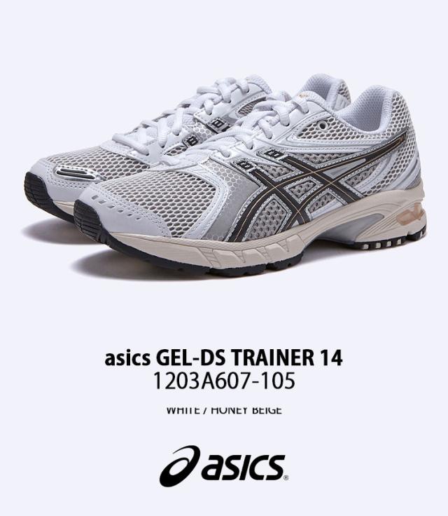 asics アシックス スニーカー GEL-DS TRAINER 14 WHITE BEIGE 1203A607-105 シューズ ゲルDSトレーナー14 ランシュー メンズ レディース_1