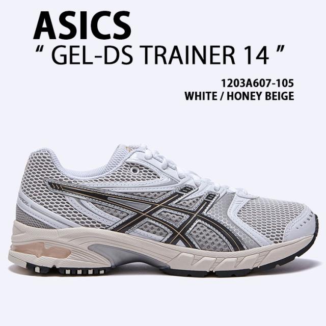 asics アシックス スニーカー GEL-DS TRAINER 14 WHITE BEIGE 1203A607-105 シューズ ゲルDSトレーナー14 ランシュー メンズ レディース