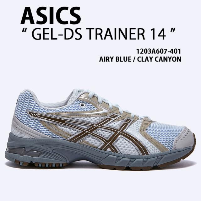 asics アシックス スニーカー GEL-DS TRAINER 14 BLUE 1203A607-401 シューズ ゲルDSトレーナー14 メッシュ ブルー メンズ レディース
