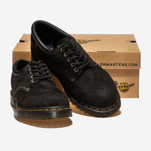 Dr.Martensブラックスエードシューズ Dr.Martens ドクターマーチン シューズ 8053 WAXY SUEDE BLACK
