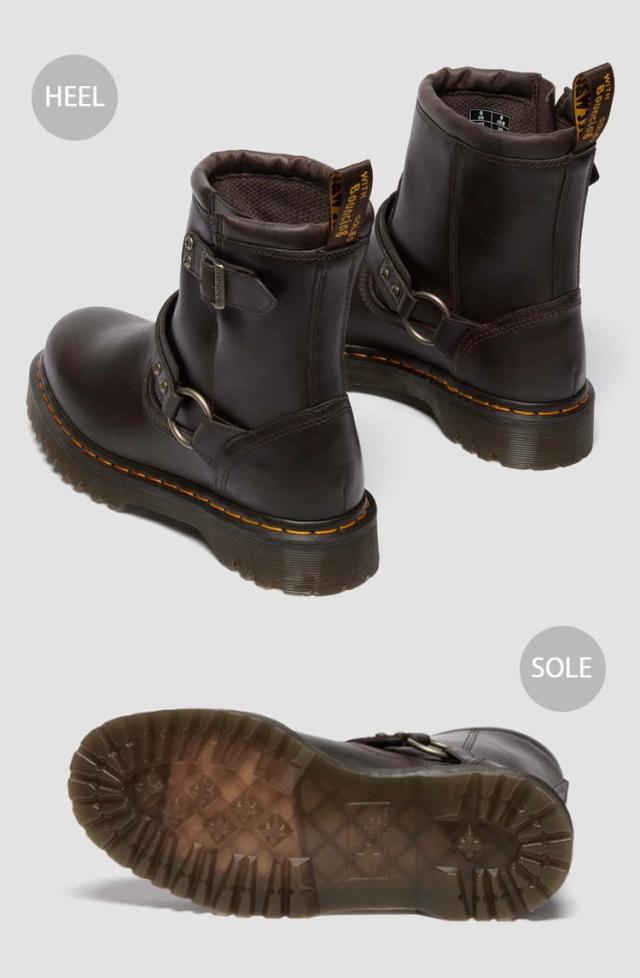 Dr.Martens ドクターマーチン ブーツ アンクルブーツ ANISTONE HARNESS BOOTS BROWN 41870200 アニストンハーネス バイカーブーツ_3