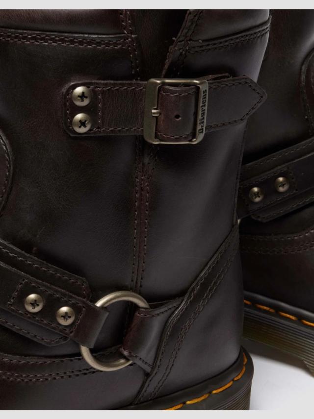 Dr.Martens ドクターマーチン ブーツ アンクルブーツ ANISTONE HARNESS BOOTS BROWN 41870200 アニストンハーネス バイカーブーツ_4