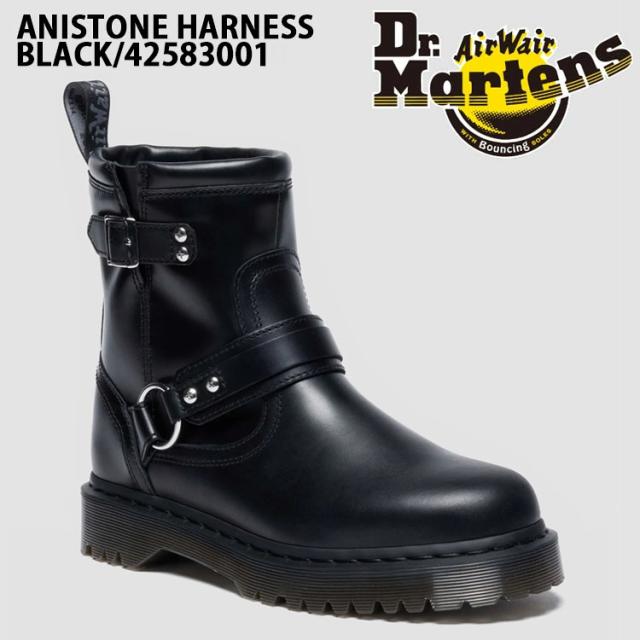 Dr.Martens ドクターマーチン ブーツ アンクルブーツ ANISTONE HARNESS BOOTS BLACK 42583001 アニストンハーネス ブラック