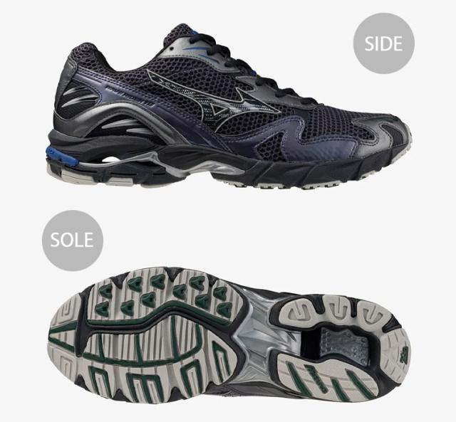 Mizuno ミズノ スニーカー WAVE RIDER 10 シューズ ウェーブライダー10 ランニングシューズ BLACK GRAY メンズ レディース D1GA243113_2