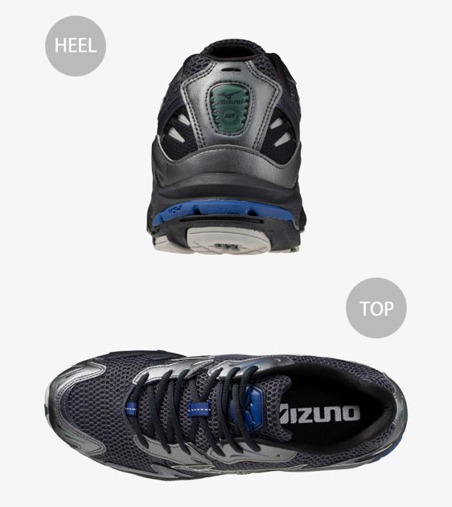 Mizuno ミズノ スニーカー WAVE RIDER 10 シューズ ウェーブライダー10 ランニングシューズ BLACK GRAY メンズ レディース D1GA243113_3