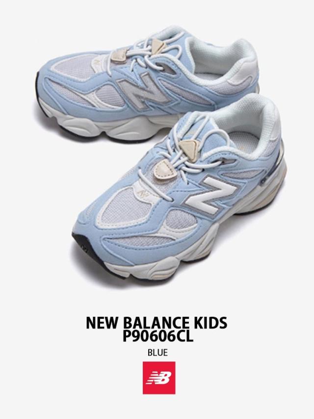 New Balance ニューバランス キッズ スニーカー P90606CL NewBalance 9060 BLUE キッズシューズ ブルー ジュニア用 子供用_1