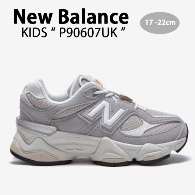 New Balance ニューバランス キッズ スニーカー P90607UK NewBalance 9060 GREY キッズシューズ ブルー ジュニア用 子供用