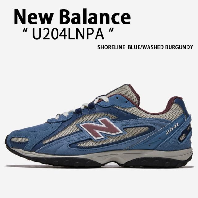 New Balance ニューバランス スニーカー U204LNPA SHORELINE BLUE WASHED BURGUNDY シューズ NewBalance204 ランシュー ショアライン ブルー ウォシュト バーガンディー メンズ レディース
