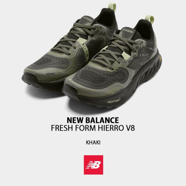 New Balance ニューバランス スニーカー FRESH FOAM HIERRO V8 UHIERAC シューズ KHAKI フレッシュフォーム ヒエロ アウトドアシューズ トレイルラン ランニング カーキ メンズ レディース_1