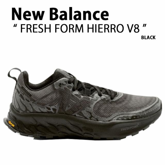 New Balance ニューバランス スニーカー FRESH FOAM HIERRO V8 UHIERAE シューズ BLACK フレッシュフォーム ヒエロ アウトドアシューズ トレイルラン ランニング ブラック メンズ レディース