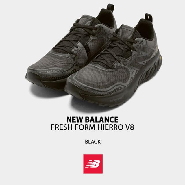 New Balance ニューバランス スニーカー FRESH FOAM HIERRO V8 UHIERAE シューズ BLACK フレッシュフォーム ヒエロ アウトドアシューズ トレイルラン ランニング ブラック メンズ レディース_1