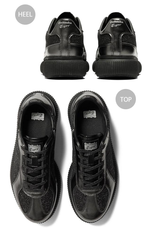 Onitsuka Tiger オニツカタイガー レディース スニーカー DELECITY 1183C479.001 BLACK シューズ デレシティ ブラック 厚底スニーカー_3