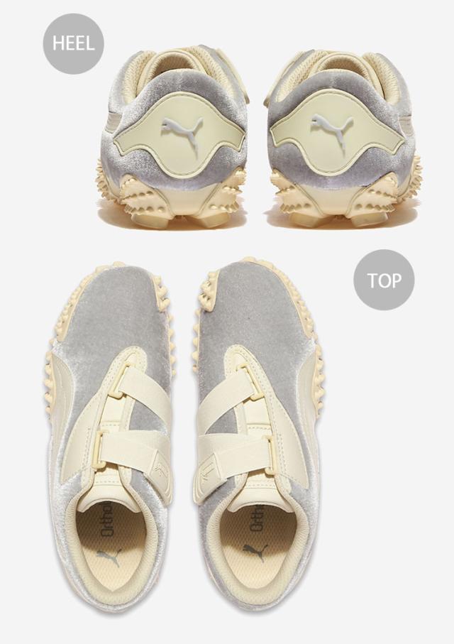 PUMA プーマ レディース スニーカー MOSTRO VELVET DREAM WNS 402578-02 GRAY CANVAS シューズ モストロ ベルベットドリーム グレー_3