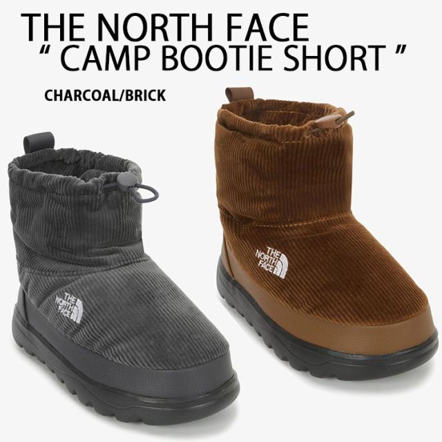 THE NORTH FACE ノースフェイス ブーツ コーデュロイブーツ CAMP BOOTIE SHORT CORDUROY ブーティ ショート コーデュロイ BRICK CHACOAL