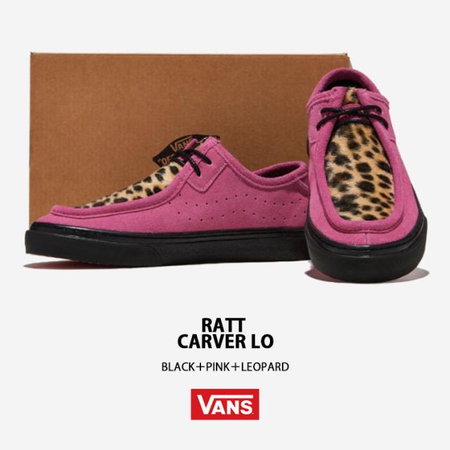 VANS バンズ スニーカー モックシューズ CARVER LO V398 LF カーバーロー シューズ V398LF BLACK PINK LEOPARD モックトゥシューズ