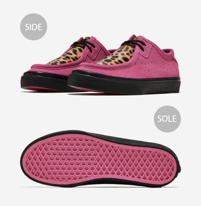 VANS バンズ スニーカー モックシューズ CARVER LO V398 LF カーバーロー シューズ V398LF BLACK PINK LEOPARD モックトゥシューズ