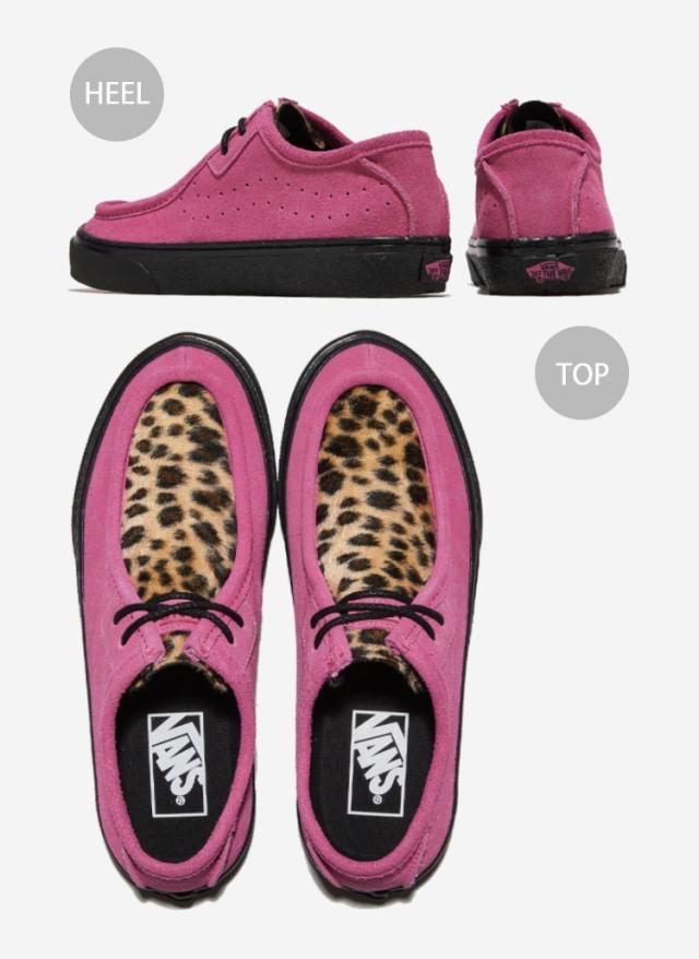 VANS バンズ スニーカー モックシューズ CARVER LO V398 LF カーバーロー シューズ V398LF BLACK PINK LEOPARD モックトゥシューズ