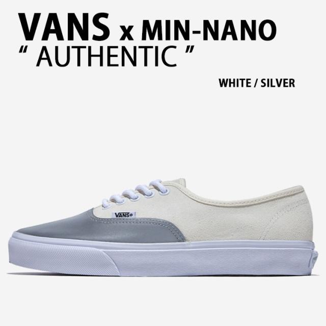 VANS バンズ スニーカー MIN-NANO AUTHENTIC V44CF MN シューズ ミンナノ オーセンティック WHITE SILVER メンズ レディース