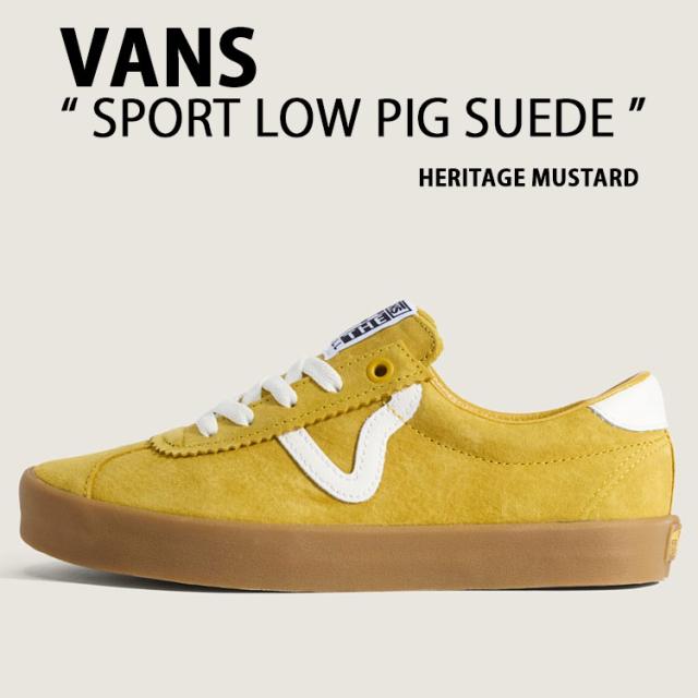 VANS バンズ スニーカー SPORT LOW PIG SUEDE VN000D1PEMX シューズ スポーツロー ピッグスエード YELLOW イエロー メンズ レディース