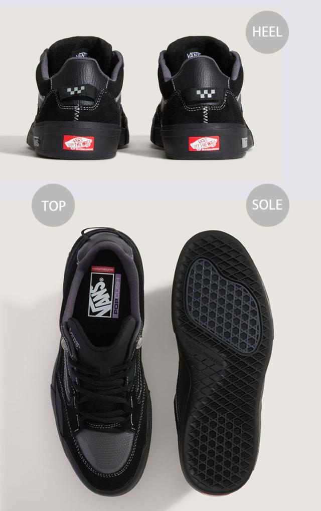 VANS バンズ スニーカー SKATE 2 WAYVEE BLACK GRAY VN000D5D174 シューズ スケート2 ウェイビー スウェード スケートボード