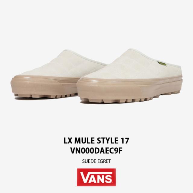 VANS バンズ ミュールスニーカー LX MULE STYLE 17 VN000DAEC9F シューズ LXミュールスタイル17 IVORY アイボリー メンズ レディース_1