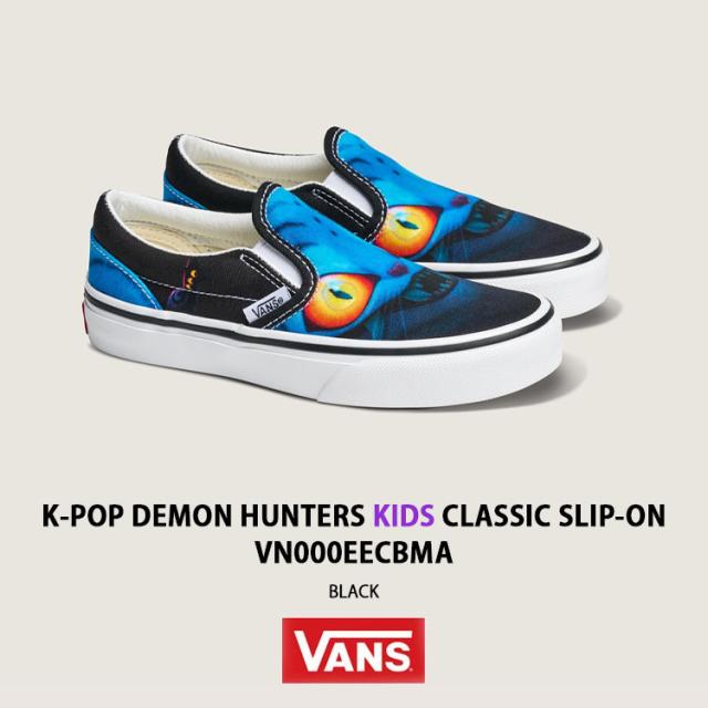 VANS バンズ キッズ スニーカー KPOP DEMON HUNTERS KIDS CLASSIC SLIP-ON VN000EECBMA シューズ Kポップ デーモンハンターズ スリッポン_1