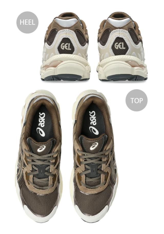 asics アシックス スニーカー GEL-NYC 1203A383-201 BROWN STORM BLACK COFFEE シューズ ゲル ランニングシューズ レトロデザイン_3