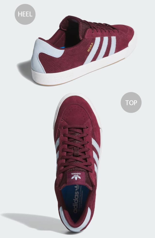 adidas Originals アディダス オリジナルス スニーカー NORA HQ4698 シューズ ノラ スケボー MAROON マルーン メンズ レディース_3