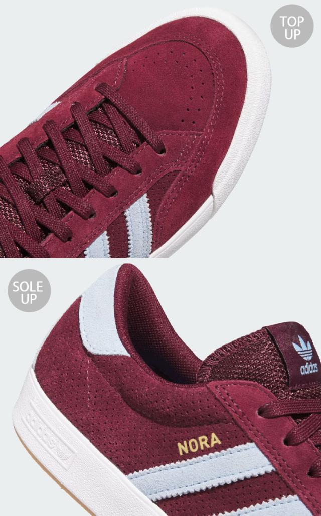adidas Originals アディダス オリジナルス スニーカー NORA HQ4698 シューズ ノラ スケボー MAROON マルーン メンズ レディース_4