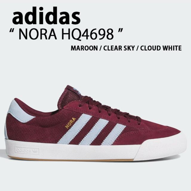 adidas Originals アディダス オリジナルス スニーカー NORA HQ4698 シューズ ノラ スケボー MAROON マルーン メンズ レディース