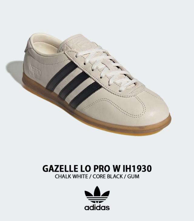 adidas originals アディダス レディース スニーカー GAZELLE LO PRO W IH1930 シューズ ガゼルロープロ レザーアッパー WHITE BLACK_1
