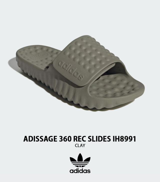 adidas originals アディダス サンダル ADISSAGE 360REC SLIDES IH8991 シューズ アディサージ360 REC 横すべり スリッパー CLAY 粘土